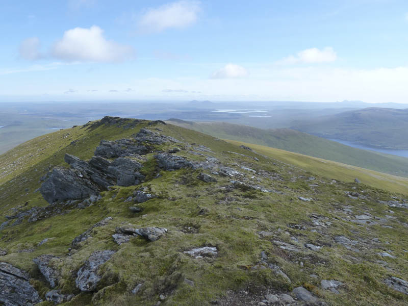 Meall Meadhonach. The Griams in the distance