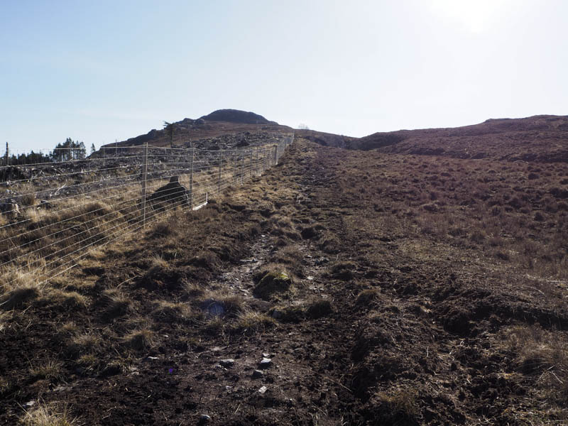 Route up side of deer fence and to Carn na h-Annaide Mor