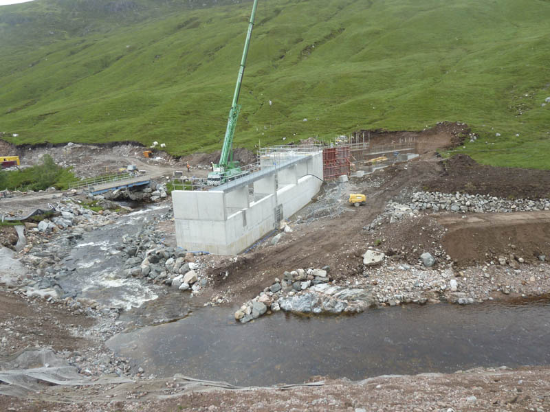 Hydro dam under construction