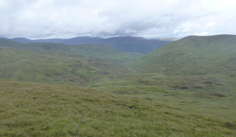 Glen of the Allt Bail a' Mhuilinn and towards Glen Lyon