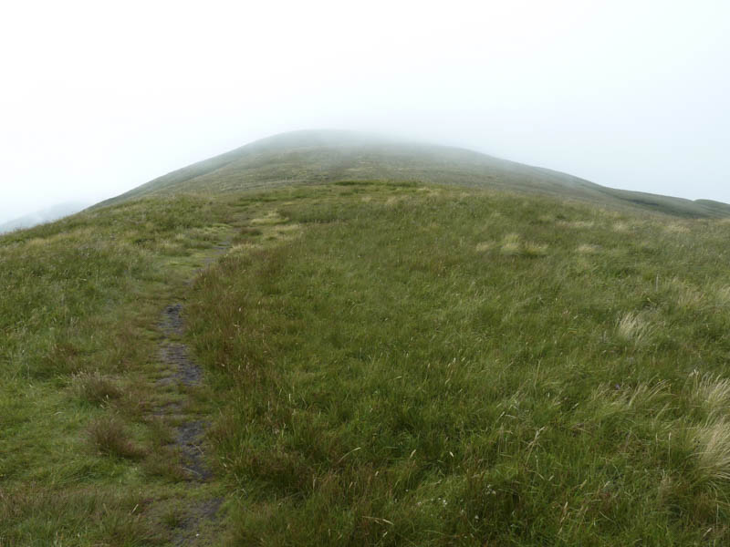 Route to Beinn Dubh as cloud lowers