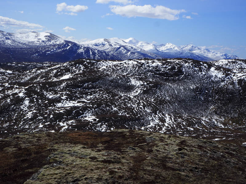 Strathfarrar Munros from Meall a' Bhogair Beag East Top