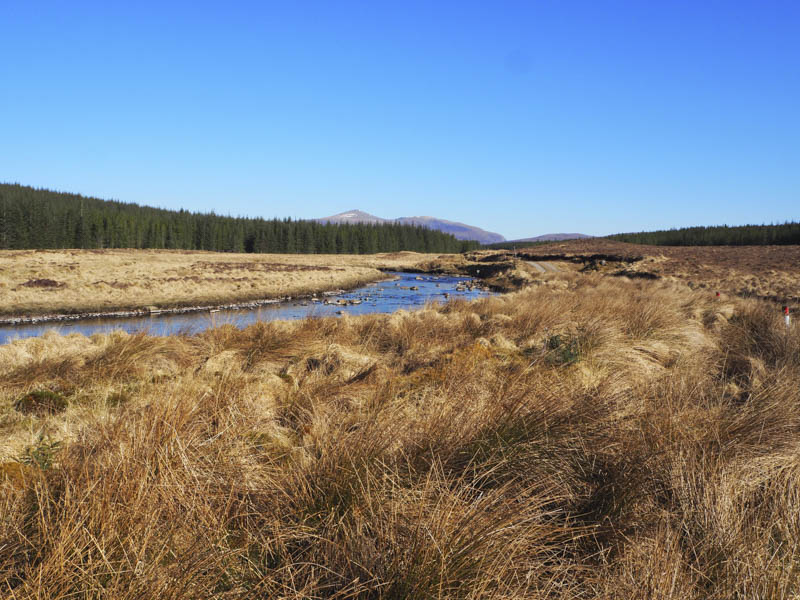 River Fiag and Ben Hee. Well right is Creag Dhubh Mhor