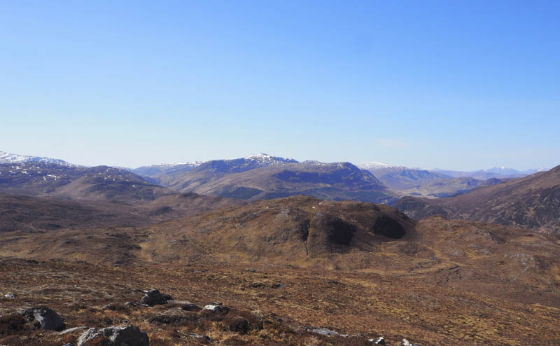 Creag Dhubh. Meall Buidhe and Bac an Eich beyond