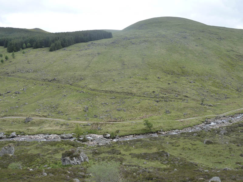 Route onto Meall a' Choire Bhuidhe taken on return