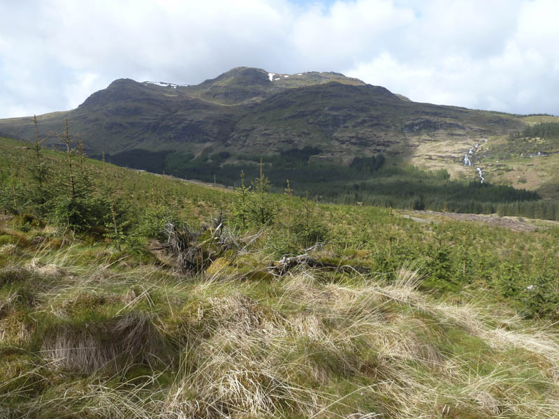 Beinn Bheula and Sruth Ban Falls