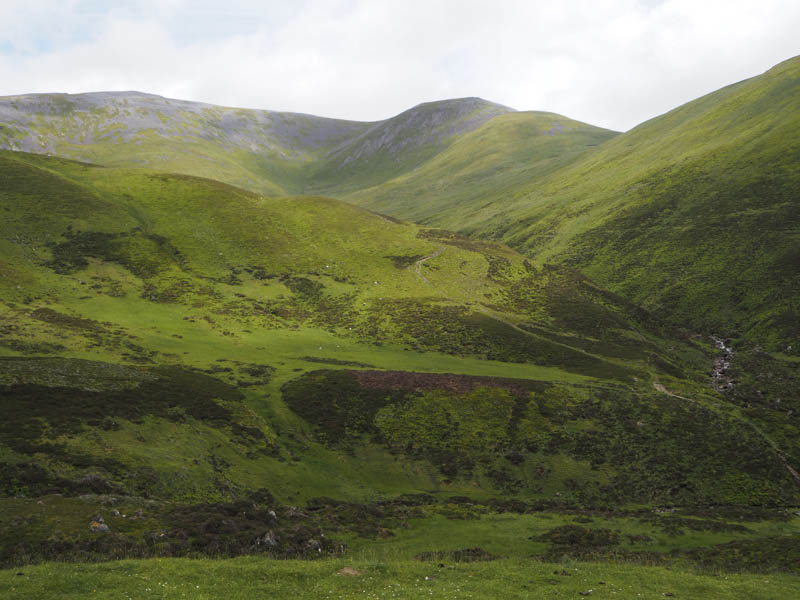 Creag Leacach. Shows descent route