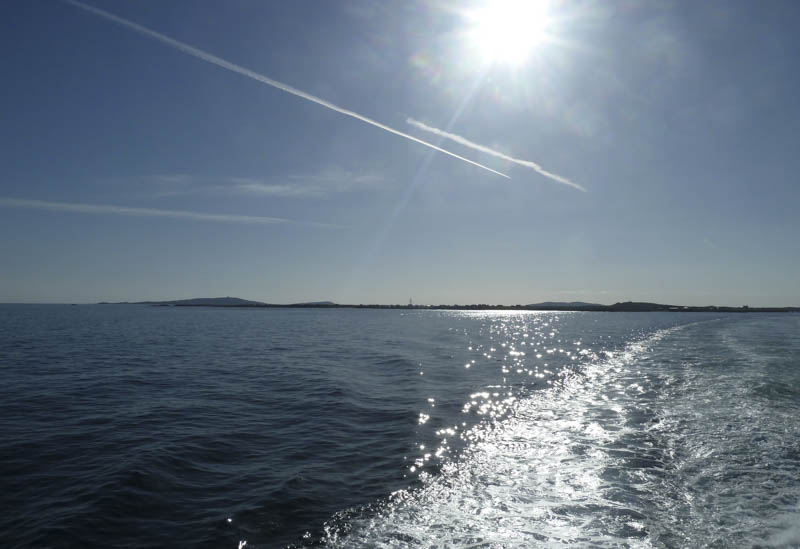 Leaving Isle of Tiree on the MV Clansman