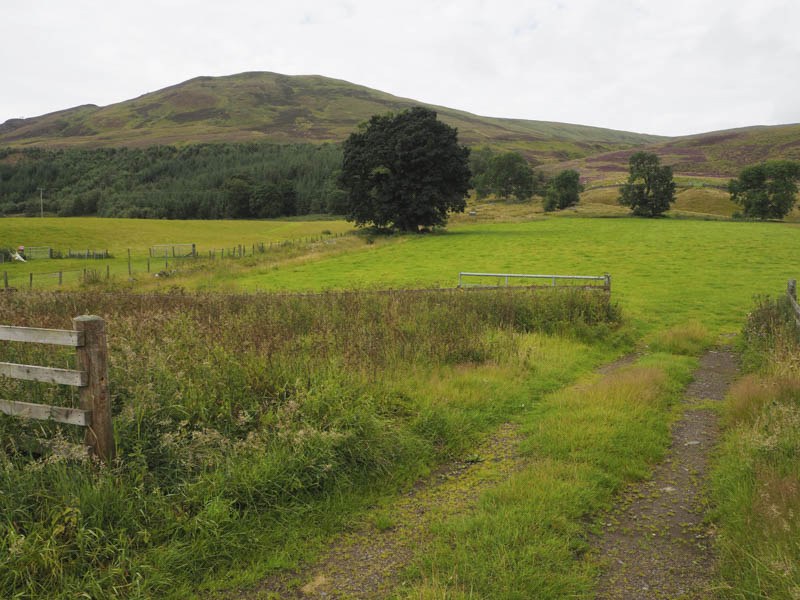 Start of walk, Meall Dubh beyond