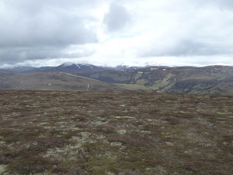 Foal's Crag. Ben Avon and Beinn a' Bhuird beyond