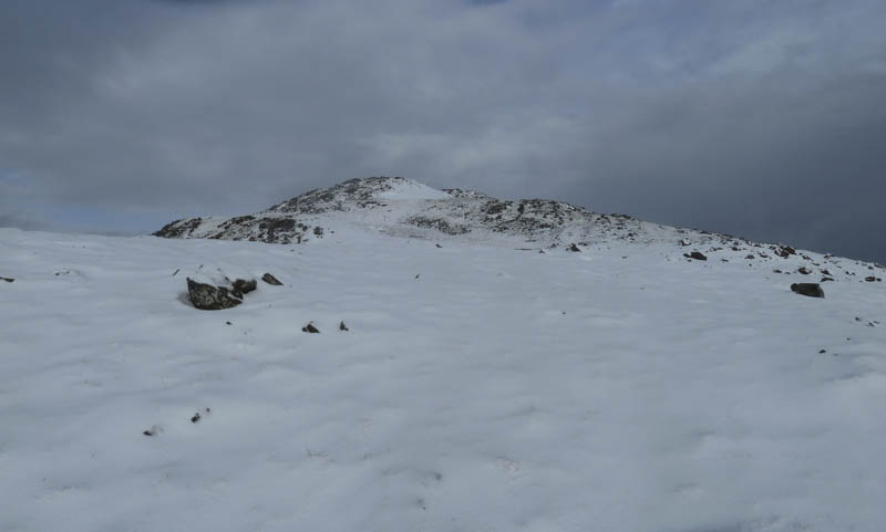 Approaching summit of Beinn na Caillich