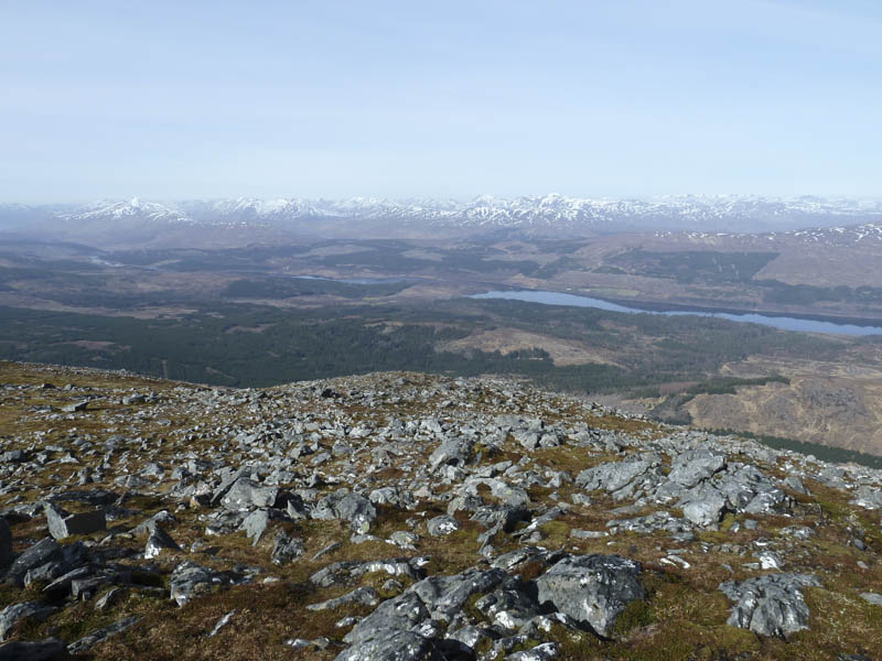 Loch Garry and towards the mountains of Kintail