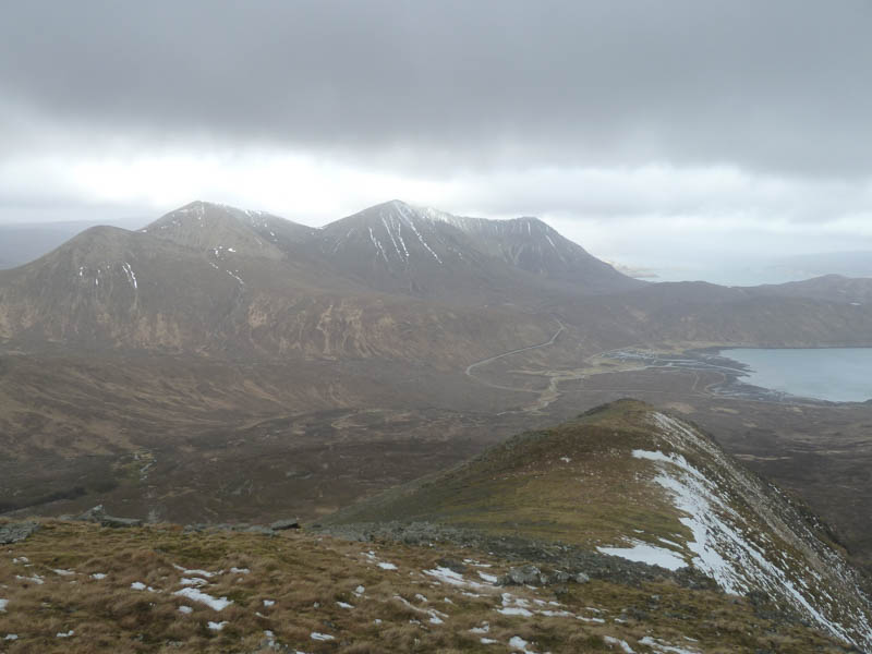 Beinn Dearg Mhor and Glamaig from descent route