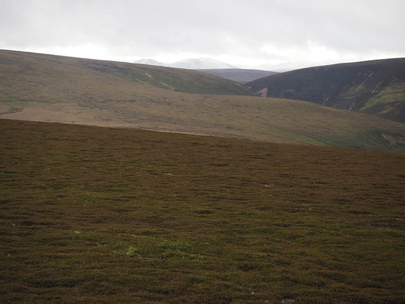 Snow cover on the high tops of the Cairngorms