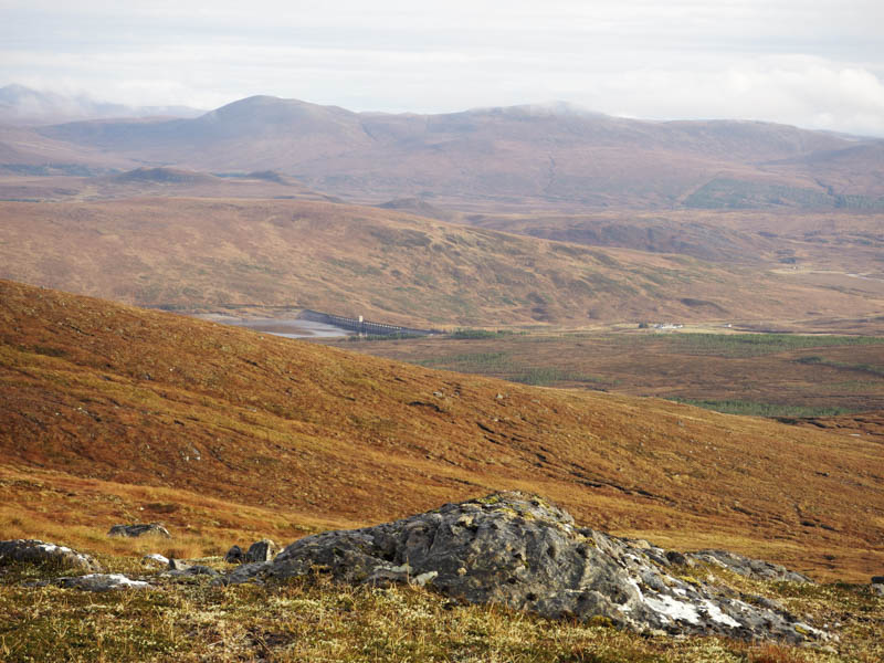 Loch Glascarnoch Dam and the Aultguish Inn