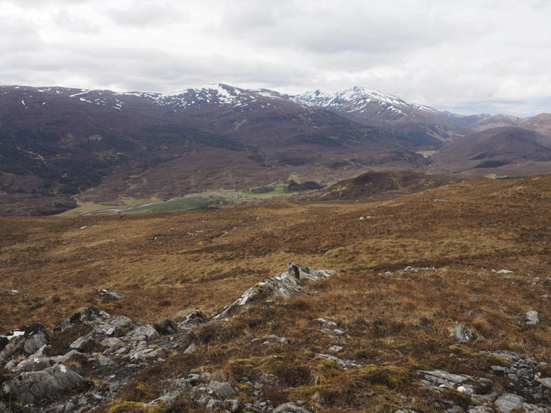 Across Glen Strathfarrar to Carn nan Gobhar and Sgurr na Lapaich