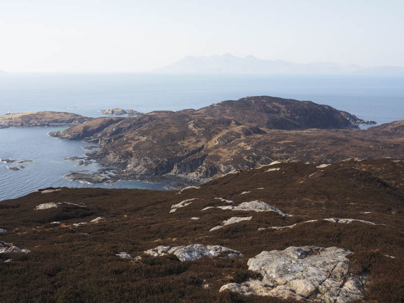 Hill Point of Sleat. Isle of Rum beyond