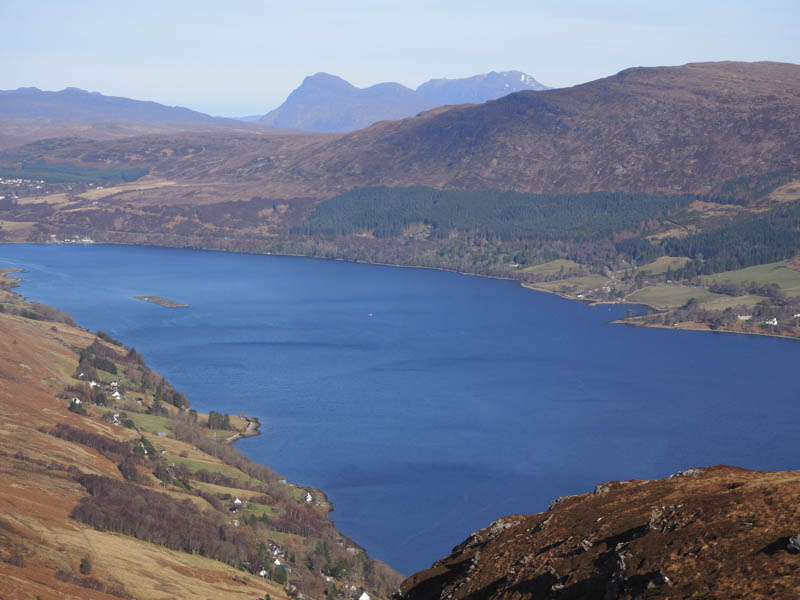 Loch Broom. Cul Beag and Cul Mor zoomed