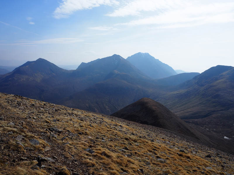 Belig and Garbh-bheinn. Bla Bheinn beyond.