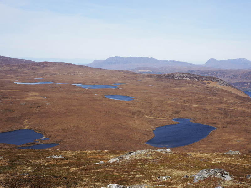 Ben More Coigach, Cul Beag and Cul Mor in the distance