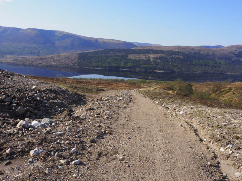 Looking back at ascent route and Loch Arkaig