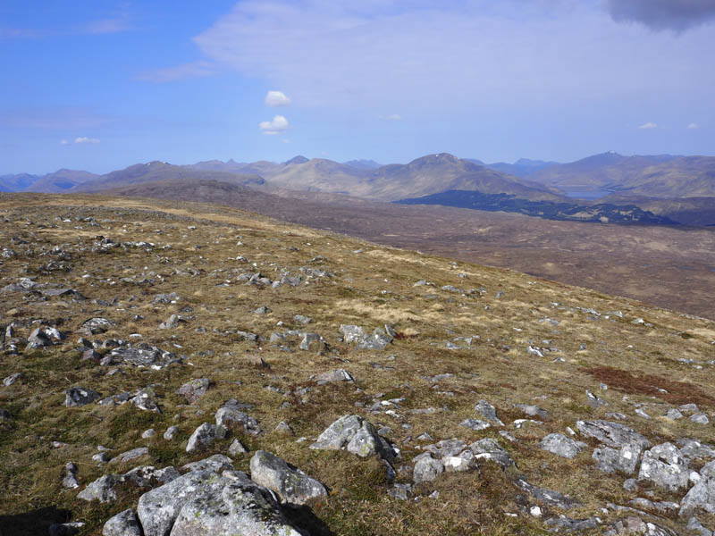 Meall Blair and the Loch Quoich Hills