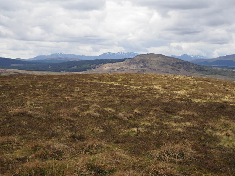 Meall Chomraidh. Black Mount and Glen Coe Hills beyond