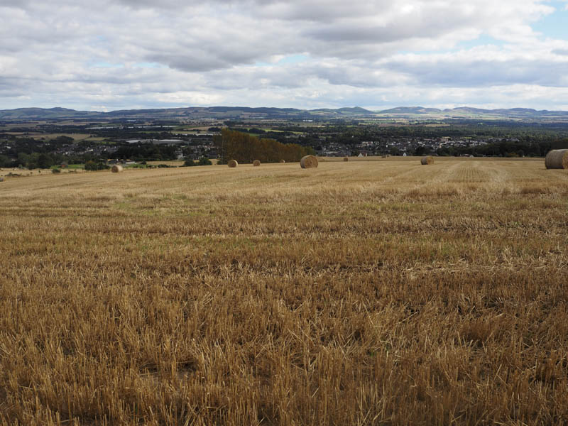 Blairgowrie and across Strathmore to the Sidlaw Hills