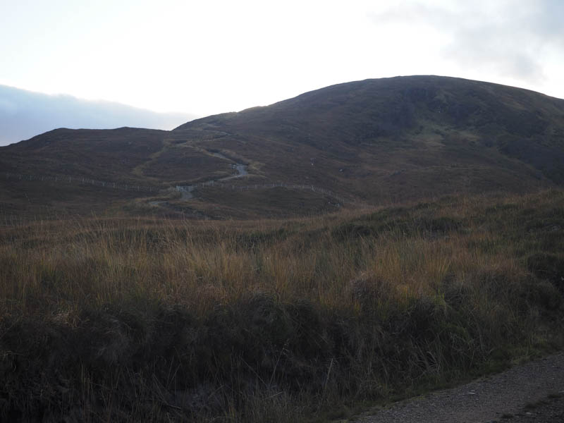 Track used to reach An Liathanach East Top