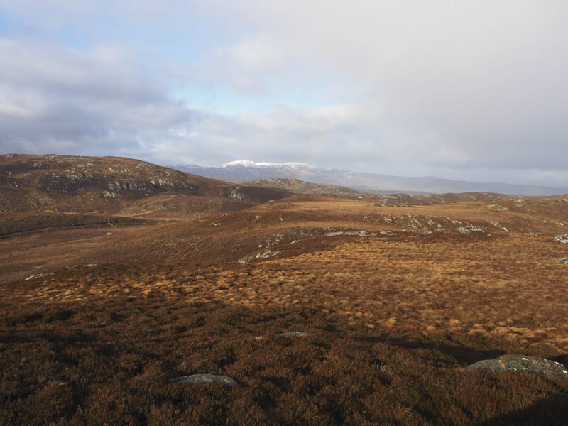 Rainbow. Probably Beinn a' Bhathaich Ard beyond