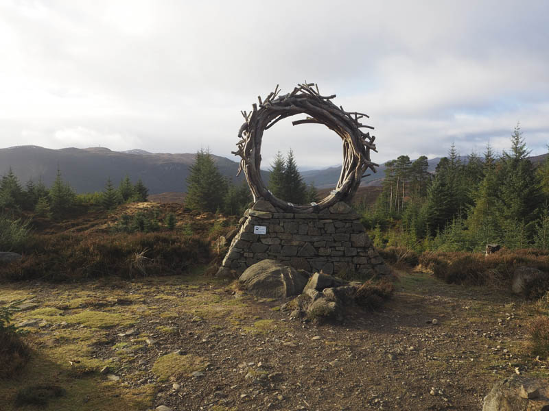 The Viewcatcher. Made of Caledonian Pine and local stone