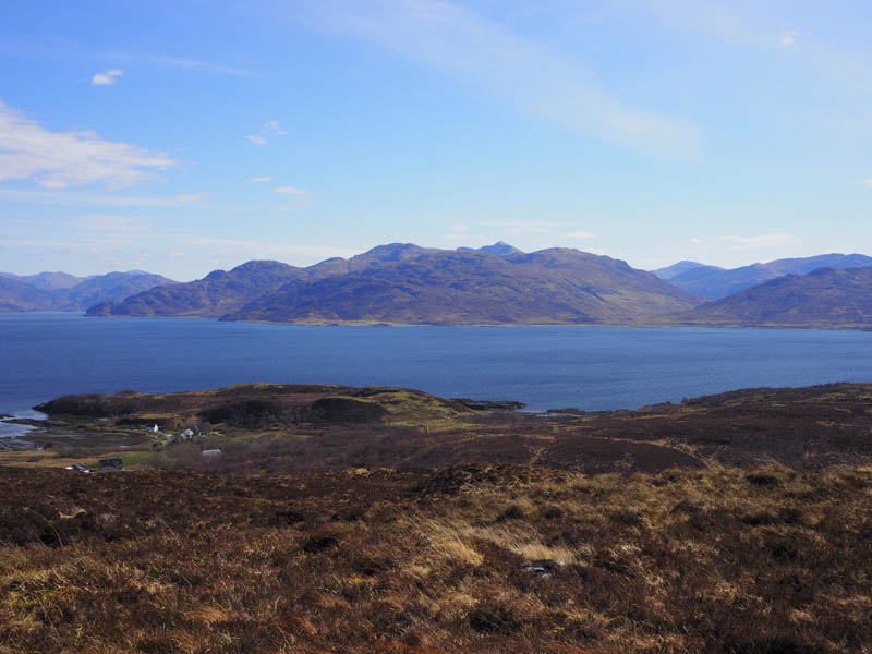 Across Sound of Sleat to Beinn na Caillich and Ladhar Bheinn