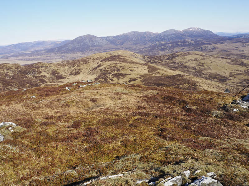 Meall Breac and Creag Spardain. Beinn a' Ghlo beyond