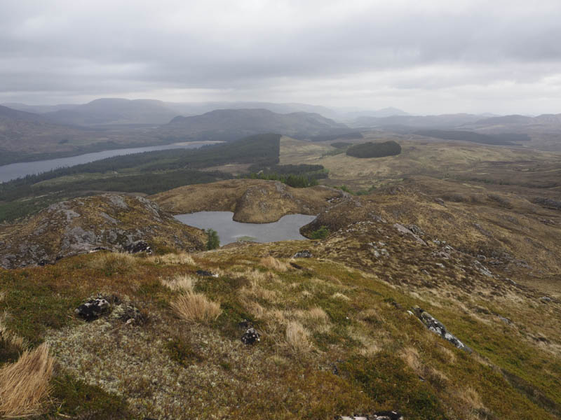 Unnamed Lochan and view back to start