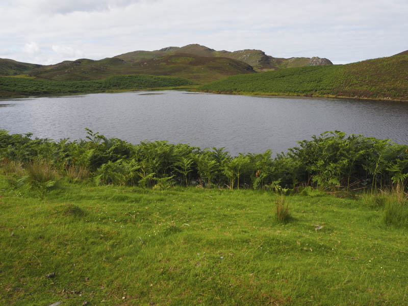 Allt an Reidhean Reservoir. Creag Ard Achaidh beyond