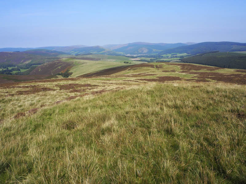 Ascent route. Innerleithen beyond