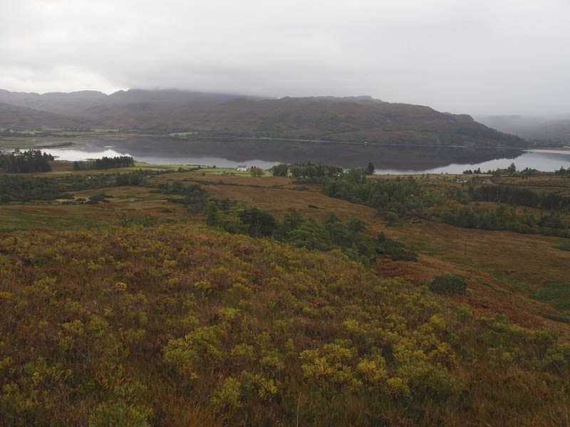 View back to start and Loch Carron