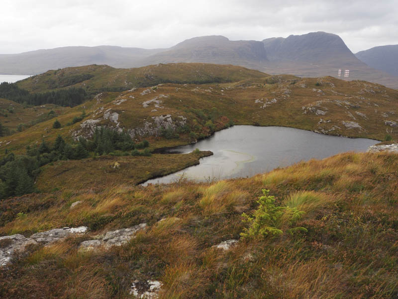 Unnamed lochan and Meall na h-Airde