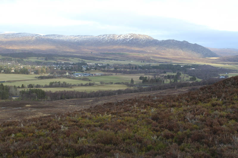 Newtonmore and hills above Kingussie
