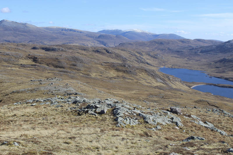 Loch na Creige Duibhe with Ben Hee in the distance
