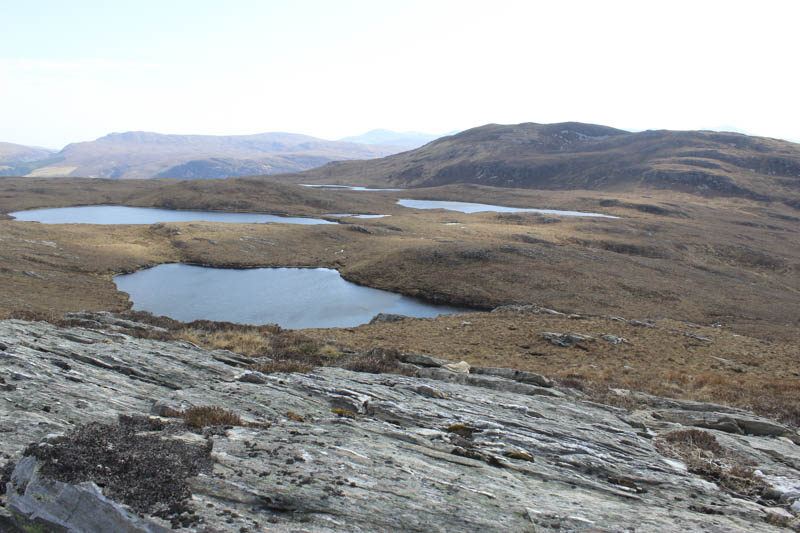 Meall a' Chairn and several lochans