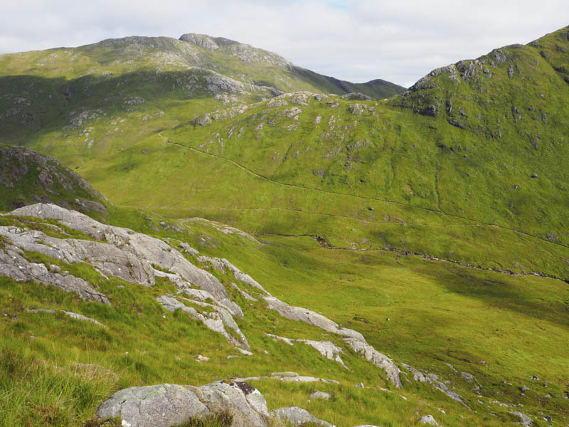 Sgorr Craobh a' Chaorainn and path used on approach