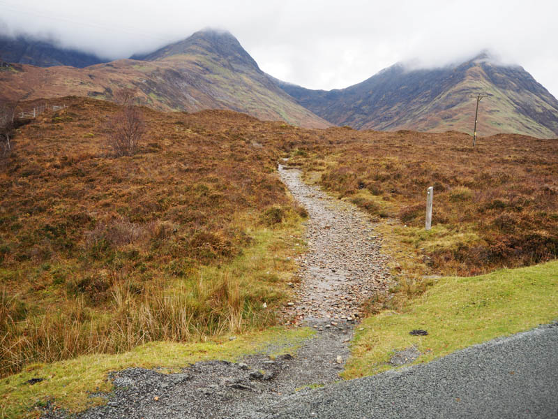 Start of path up Allt na Dunaiche