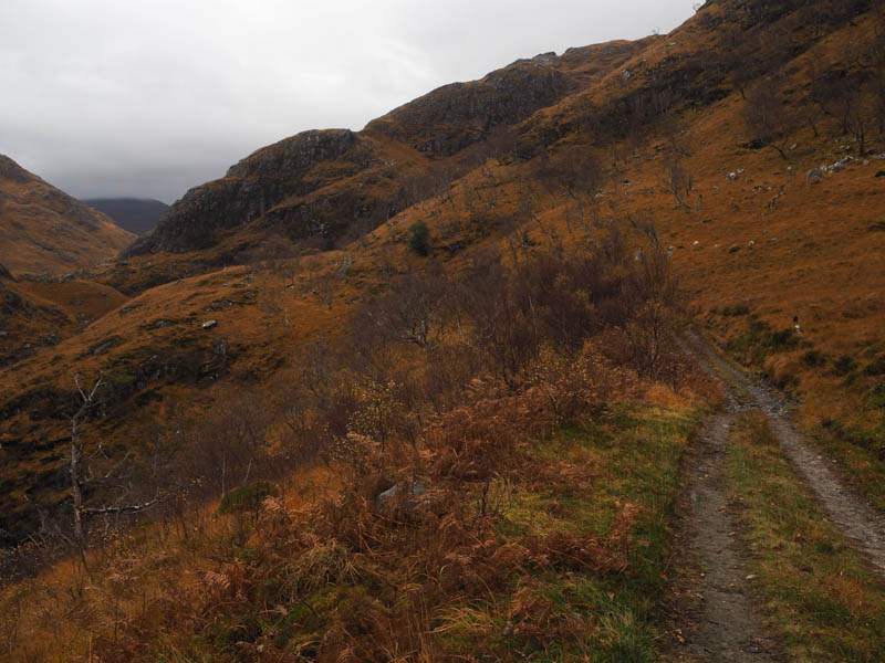 Glen Arnisdale on approach to Druim Fada's South-West Ridge