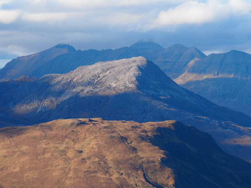 Sgurr Dubh. Liathach beyond - zoomed