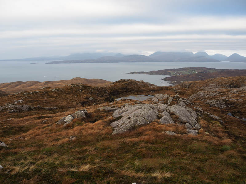 Taskavaig Bay, Strath Aird and the Cuillin