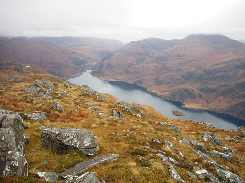 Upper Loch Hourn, Meall nan Eun and Sgurr Sgiath Airigh