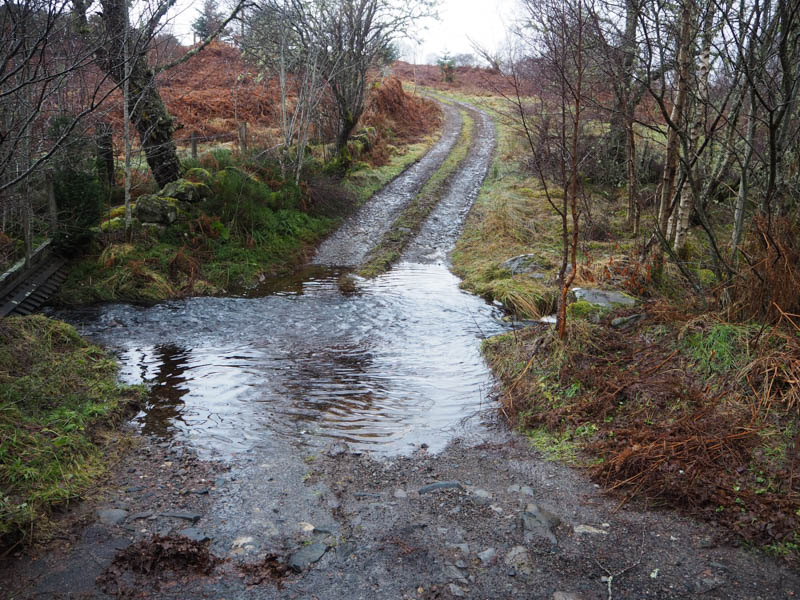 Start. Ford on outflow from Loch Ruith a' Phuill