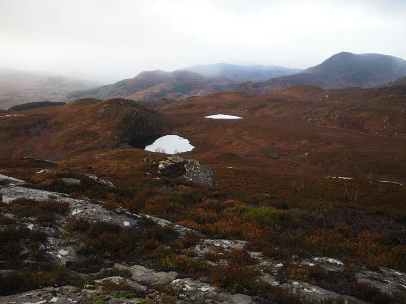 Carn Loch a' Bhodaich, Loch a' Bhodaich and Loch na Ba Ruaidhe