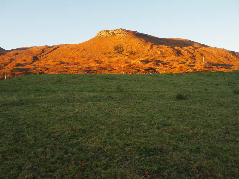 Sun setting on Carn na h-Onaich